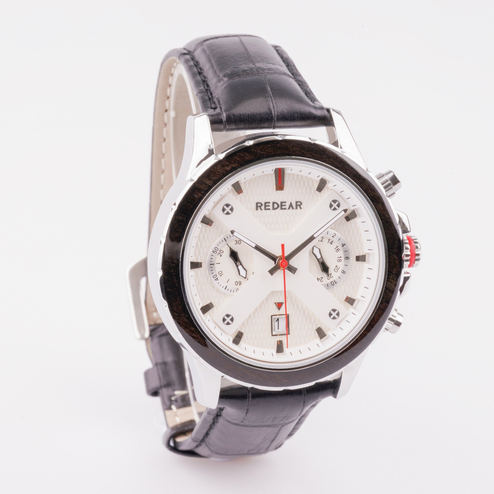 Helios leather-Silver white