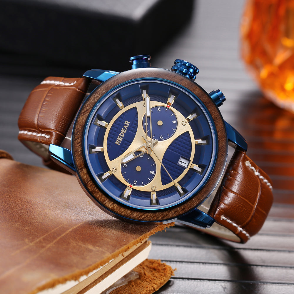 Adamus leather-Ocean blue